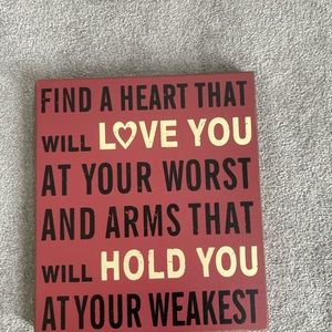 Wall sign home decor